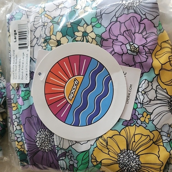 🏊‍♀️🏄‍♀️ SPORTI Active Bondi 2 Piece Swim Skort &High Neck Top in Bondi Floral - Picture 14 of 16